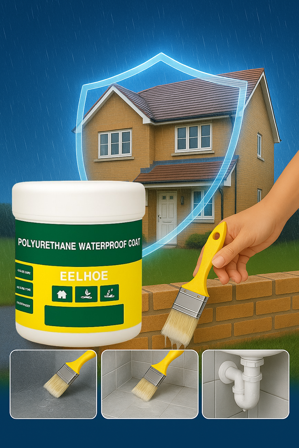 Transparent Waterproof Glue Plus Brush